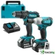 MAKITA DLX 2133 J - ПРОФЕСИОНАЛЕН АКУМУЛАТОРЕН БЕЗЧЕТКОВ КОМПЛЕКТ